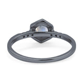 Minimalist Round Natural Stone Ring