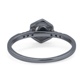 Minimalist Round Natural Stone Ring