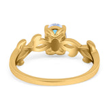 Infinity Oval Natural Stone Solitaire Ring