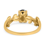 Infinity Oval Natural Stone Solitaire Ring