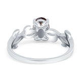 Infinity Oval Natural Stone Solitaire Ring
