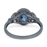 Vintage Style Oval Natural Stone Ring