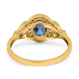 Vintage Style Oval Natural Stone Ring