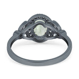Vintage Style Oval Natural Stone Ring
