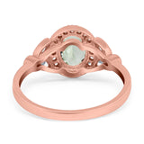 Vintage Style Oval Natural Stone Ring
