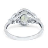 Vintage Style Oval Natural Stone Ring