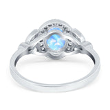 Vintage Style Oval Natural Stone Ring