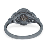 Vintage Style Oval Natural Stone Ring