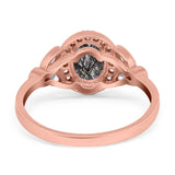 Vintage Style Oval Natural Stone Ring