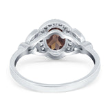 Vintage Style Oval Natural Stone Ring