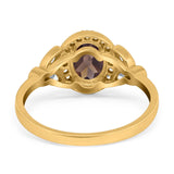 Vintage Style Oval Natural Stone Ring