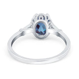 Vintage Style Oval Natural Stone Ring