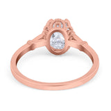 Vintage Style Oval Natural Stone Ring