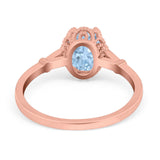 Vintage Style Oval Natural Stone Ring