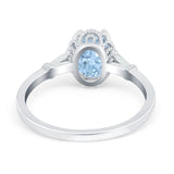 Vintage Style Oval Natural Stone Ring