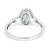 Vintage Style Oval Natural Stone Ring