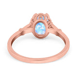 Vintage Style Oval Natural Stone Ring