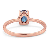 Vintage Style Oval Natural Stone Ring