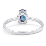 Vintage Style Oval Natural Stone Ring