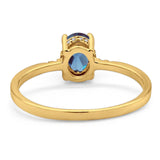 Vintage Style Oval Natural Stone Ring