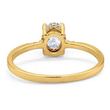 Vintage Style Oval Natural Stone Ring