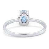 Vintage Style Oval Natural Stone Ring