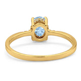 Vintage Style Oval Natural Stone Ring