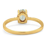 Vintage Style Oval Natural Stone Ring