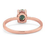 Vintage Style Oval Natural Stone Ring
