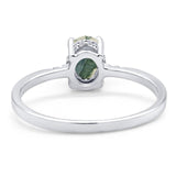 Vintage Style Oval Natural Stone Ring