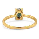 Vintage Style Oval Natural Stone Ring
