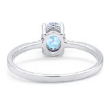 Vintage Style Oval Natural Stone Ring