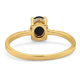 Vintage Style Oval Natural Stone Ring