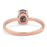 Vintage Style Oval Natural Stone Ring