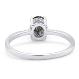 Vintage Style Oval Natural Stone Ring