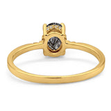 Vintage Style Oval Natural Stone Ring