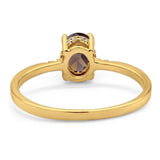 Vintage Style Oval Natural Stone Ring
