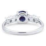 Five Stone Round Natural Stone Ring