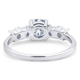 Five Stone Round Natural Stone Ring