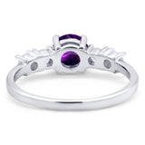 Five Stone Round Natural Stone Ring