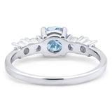 Five Stone Round Natural Stone Ring