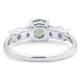 Five Stone Round Natural Stone Ring