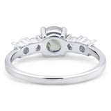 Five Stone Round Natural Stone Ring