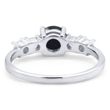 Five Stone Round Natural Stone Ring