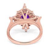 Vintage Style Oval Natural Stone Ring