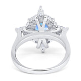 Vintage Style Oval Natural Stone Ring