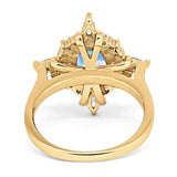 Vintage Style Oval Natural Stone Ring