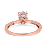 Vintage Style Oval Natural Stone Ring