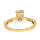 Vintage Style Oval Natural Stone Ring