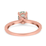 Vintage Style Oval Natural Stone Ring